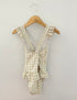 Kidly Recycled Frill Swimsuit - Pear Gingham